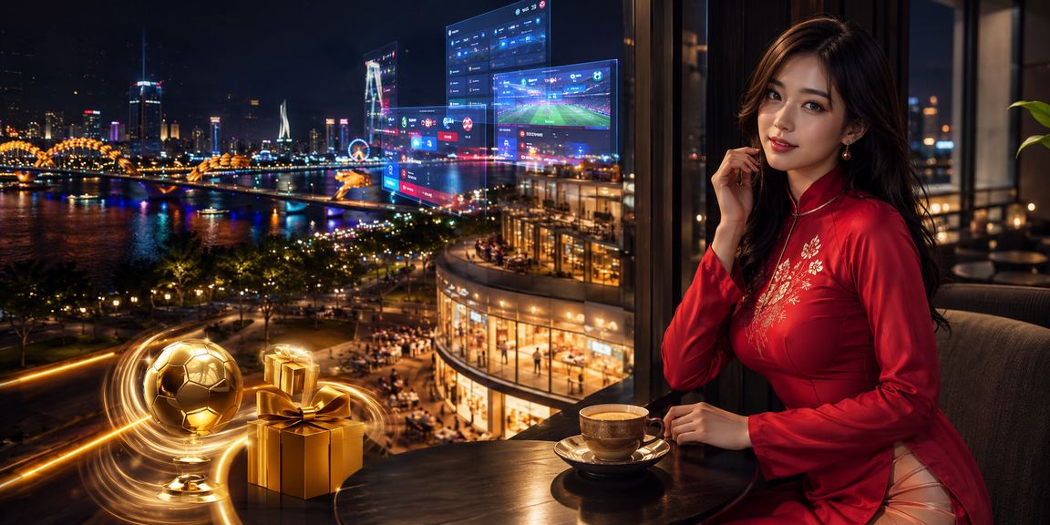 Người dùng tại Đà Nẵng trải nghiệm dịch vụ cá cược trực tuyến trong trang phục áo dài truyền thống